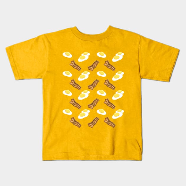 Eggs and Bacon Kids T-Shirt by FullmetalV
